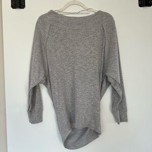 Gray free people off the shoulder comfy top